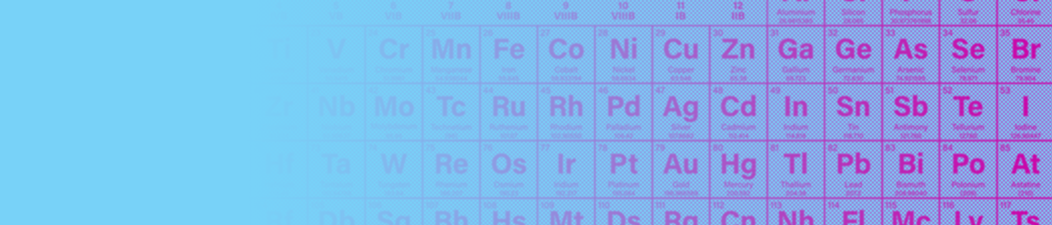 Illustration showing the periodic table of elements